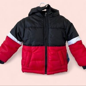 24M Boys Arctic Impact Color Block Puffer Ski Jacket Toddler Boy Winter Coat